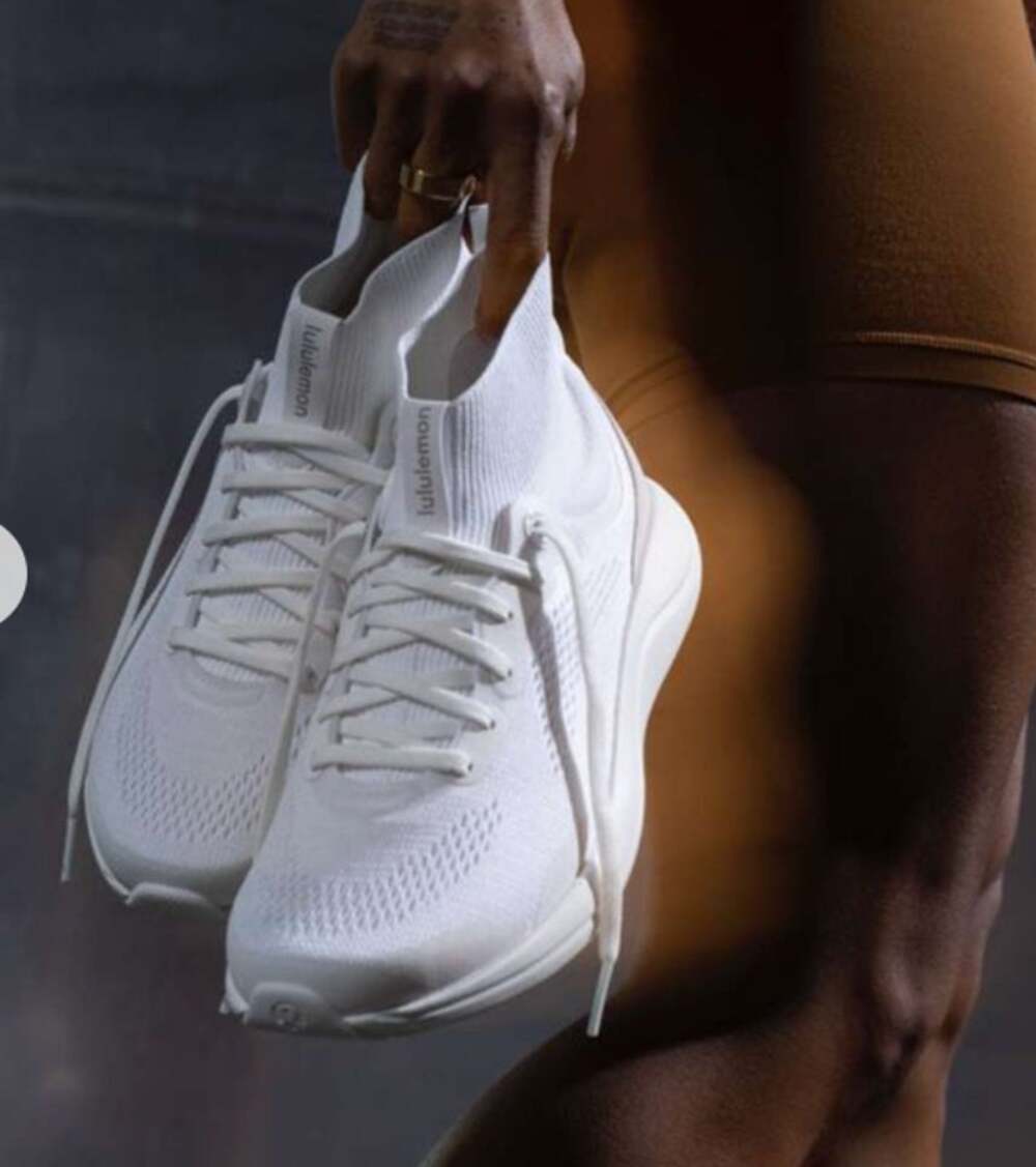 Lululemon Chargefeel Mid White High Top Workout Shoes 7.5